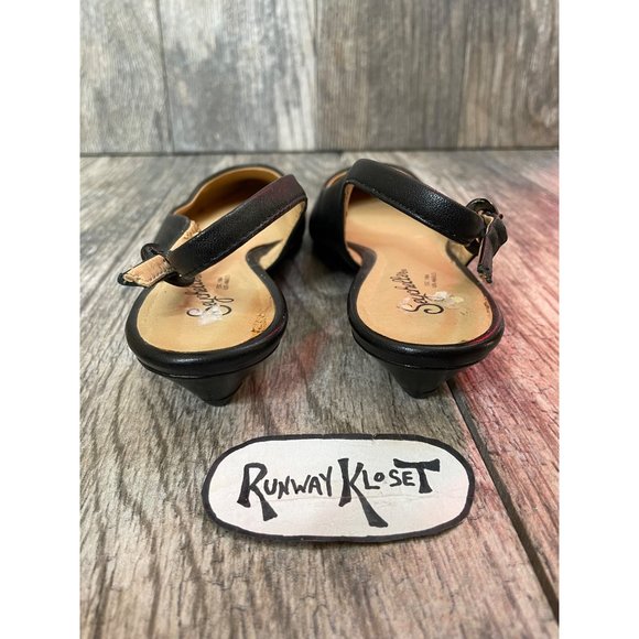 SEYCHELLES LEATHER SLING BACK SANDAL Women size 6 - Picture 3 of 13